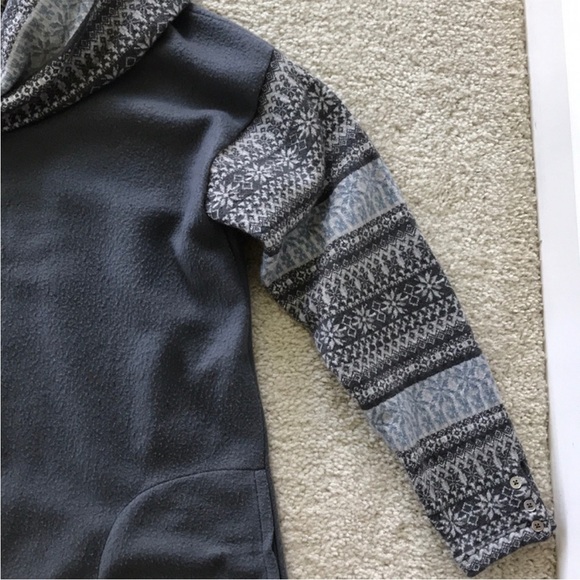 Anthropologie Fair Isle Cowl Neck Fleece by Saturday Sunday - Picture 4 of 6